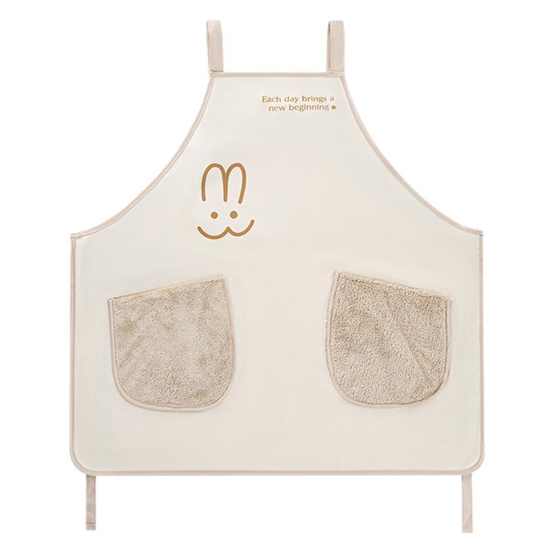 Hand-rubbing apron Home kitchen waterproof and oil-proof milk tea nail salon work clothes