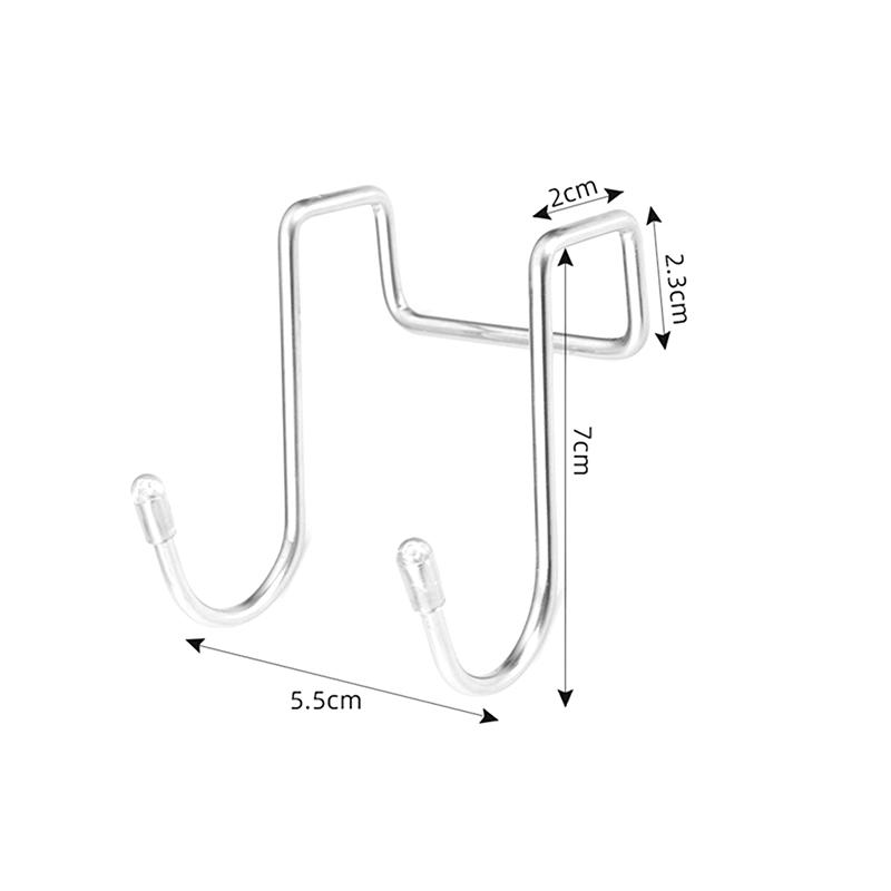 

Крючки Дверной крючок S-образный Крючок для полотенец Крючки для шкафов из нержавеющей стали Кухня Ванная комната Шкафы Организация хранения для дома Сад прозрачный
