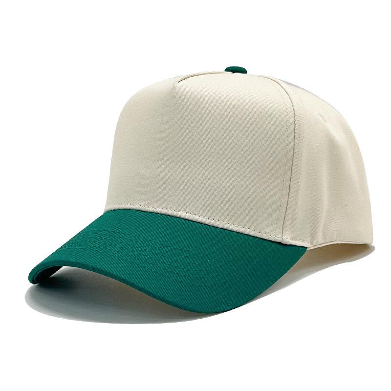 High-quality color matching pure cotton five-piece hardtop baseball cap embroidered light plate truck driver hat men's and women's casual hat