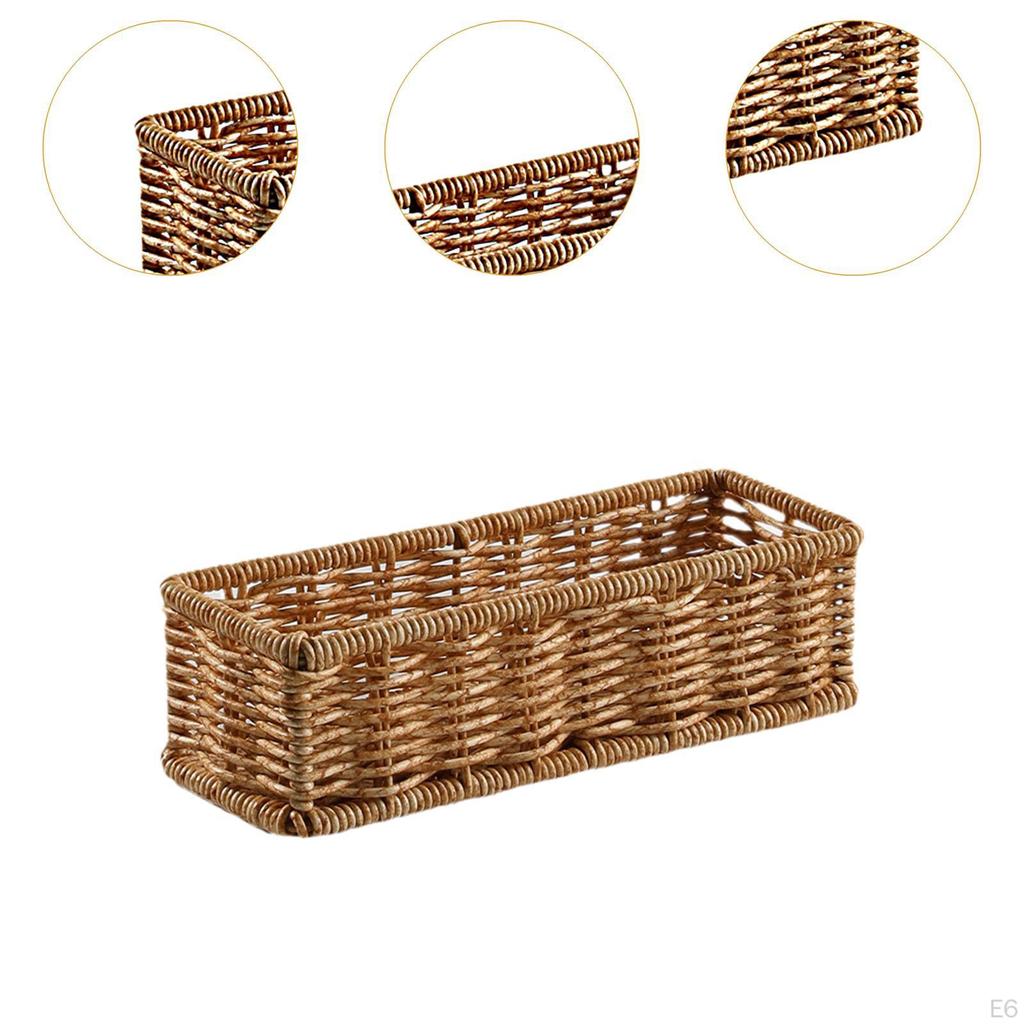 Elegante Cesto Contenitore in Rattan per l'Organizzazione della Casa