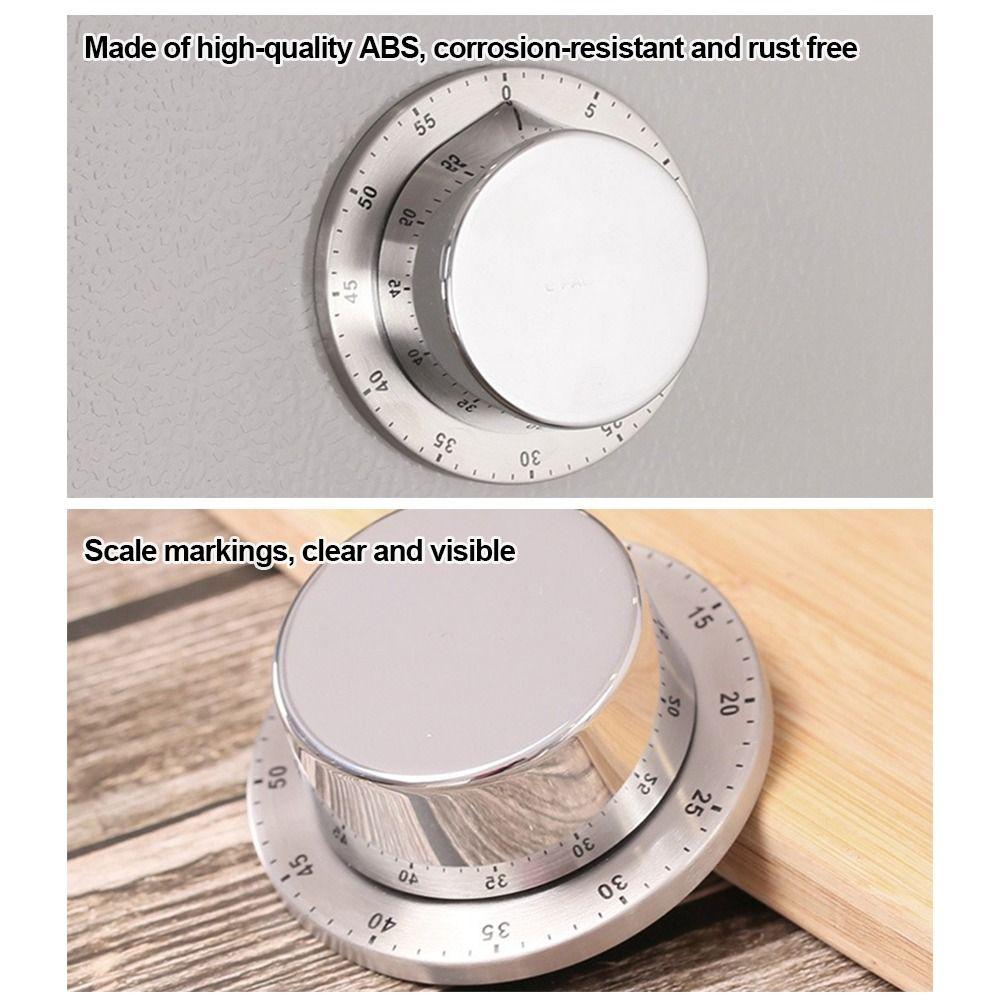 60-Minute Countdown Magnetic Kitchen Timer Manual Operation Countdown Clock  Baking Reminder