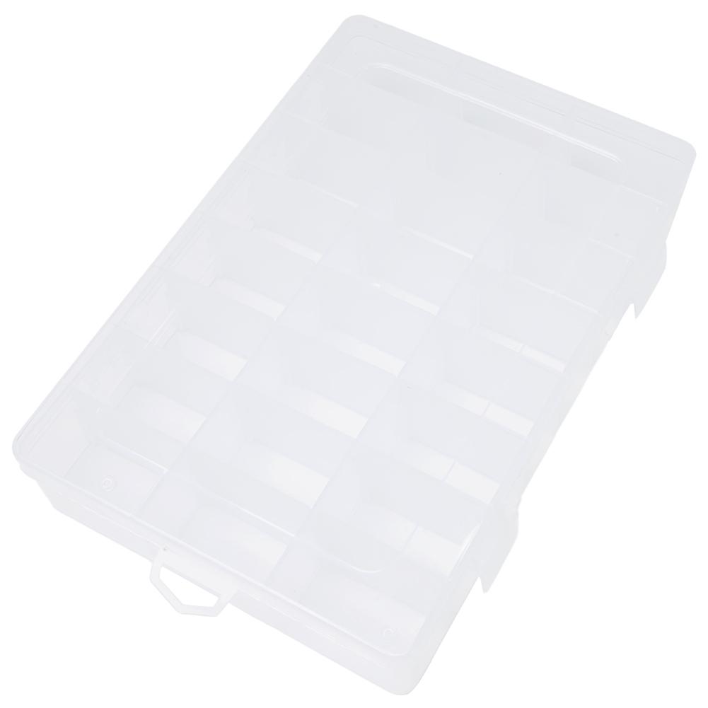White Case Plastic Storage Screws Jewelry Beads Crafts 10/15/24 Compartments DIY 1pc Display Holder Charms Hot