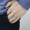 Herren Retro Tierkreiszeichen Hund Offener Ring Tierring Retro Ring Herren Tier