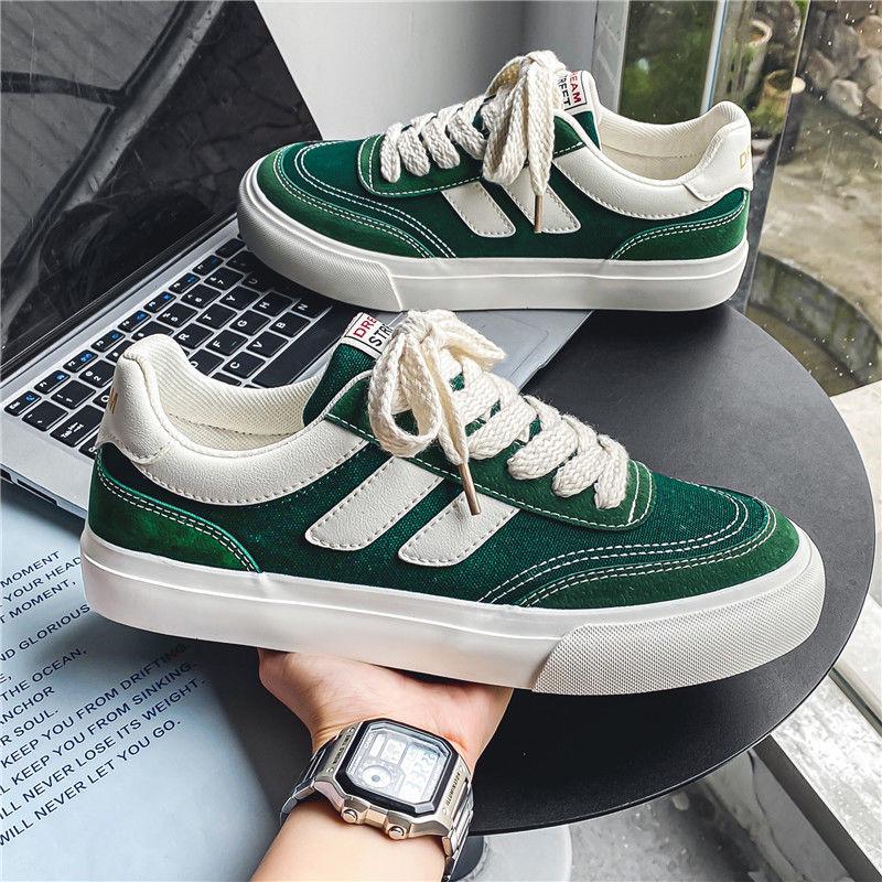 Black Canvas Men's Versatile Casual Shoes, Autumn 2025 Trend – Ideal for Spring and Fall