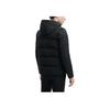 FILA Blue Series Solid Color Casual Zip-Up Hooded Long Sleeve Down Jacket Men Outerwear Black F11M342912R-BK