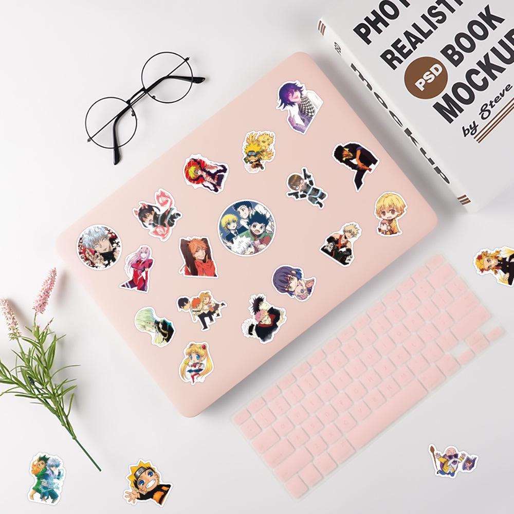 300 Cartoon Anime Graffiti Stickers: Waterproof for Notebooks, Skateboards, Luggage