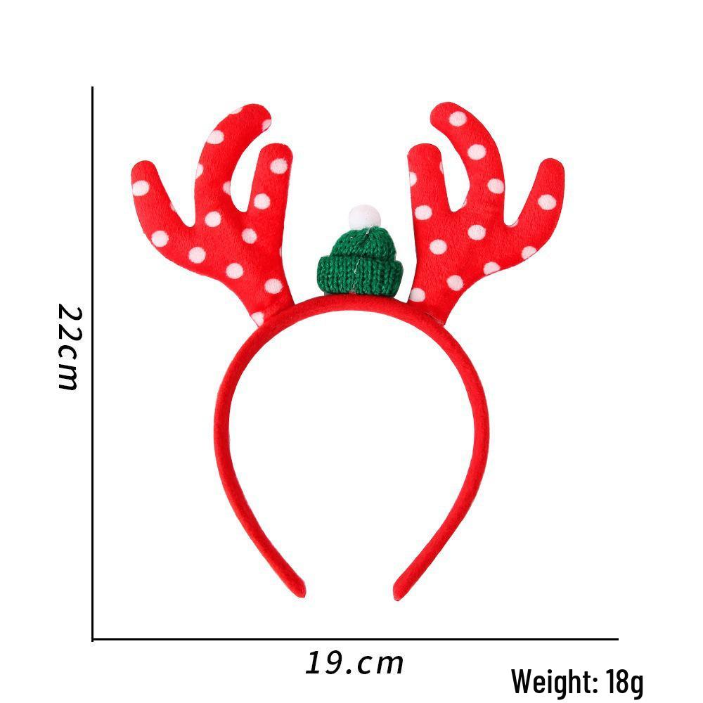 Festive Christmas Headband: Santa Claus, Reindeer & Tree Antler Headpiece for Holiday Parties