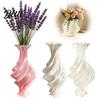 Living Room Table Ornament Modern Twisted Flower Vase 3D Printed Decorative Sophisticated Office Desk Decor Artistic Centerpiece Vase for Flowers