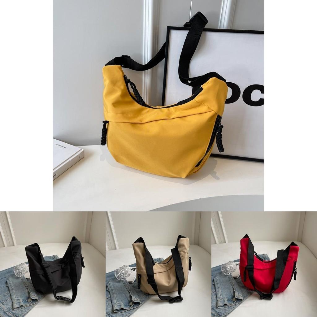 Fashionable Nylon Commuter Bag Large Capacity Casual Solid Color Korean Style Tote For Women