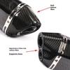 For Kpr150 Horizon 350r3r25 Gsx Ninja250z400 Huanglong 300 Modified Small Hexagonal Exhaust Pipe Model Universal Modification Parts