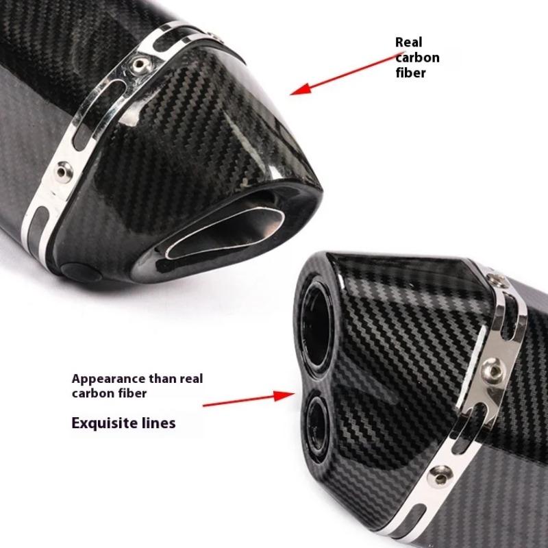 For Kpr150 Horizon 350r3r25 Gsx Ninja250z400 Huanglong 300 Modified Small Hexagonal Exhaust Pipe Model Universal Modification Parts