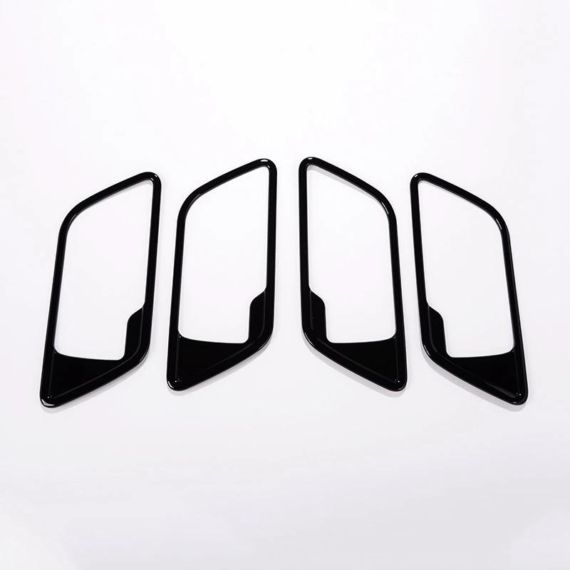 4pcs For Land Rover Freelander 2 2007-2016 ABS Chrome/Black Interior Inside Door Handle Frame Cover Trim Car