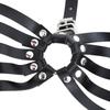 Gothic Leather Bra Fetish Harness Lingerie  Bondage Cage Bra Goth PU Garter Sexy Women's Corset  Erotic Party Club Brassiere