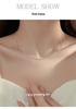 Cui Yan S925 Sterling Silver Korean Style Summer Dopamine Necklace for Women - Rainbow Bead Layered Clavicle Chain