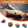 Hand Crank Chain Sharpener Set Multi-Function Chain Clamp Sharpener Handheld Grinding Tool