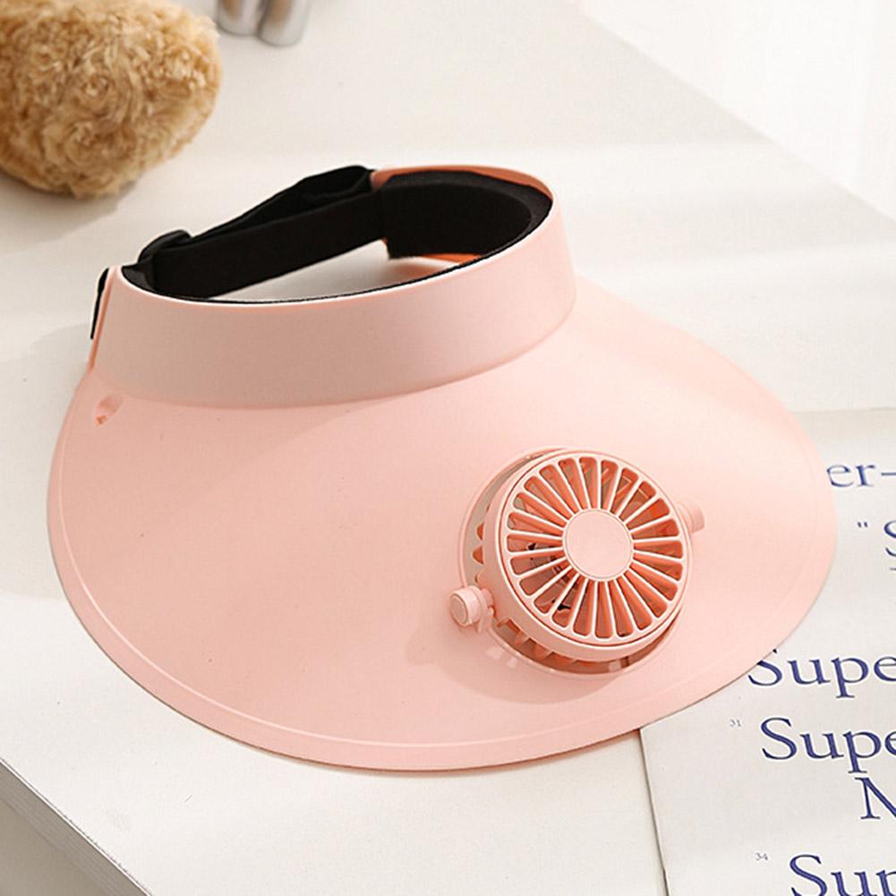 USB Charging Summer Fan Cap Rotatable Sunscreen Cap Fan 3 Speeds Fan Visor Hat Sun Protection Hat Fan for Women/Men/Children