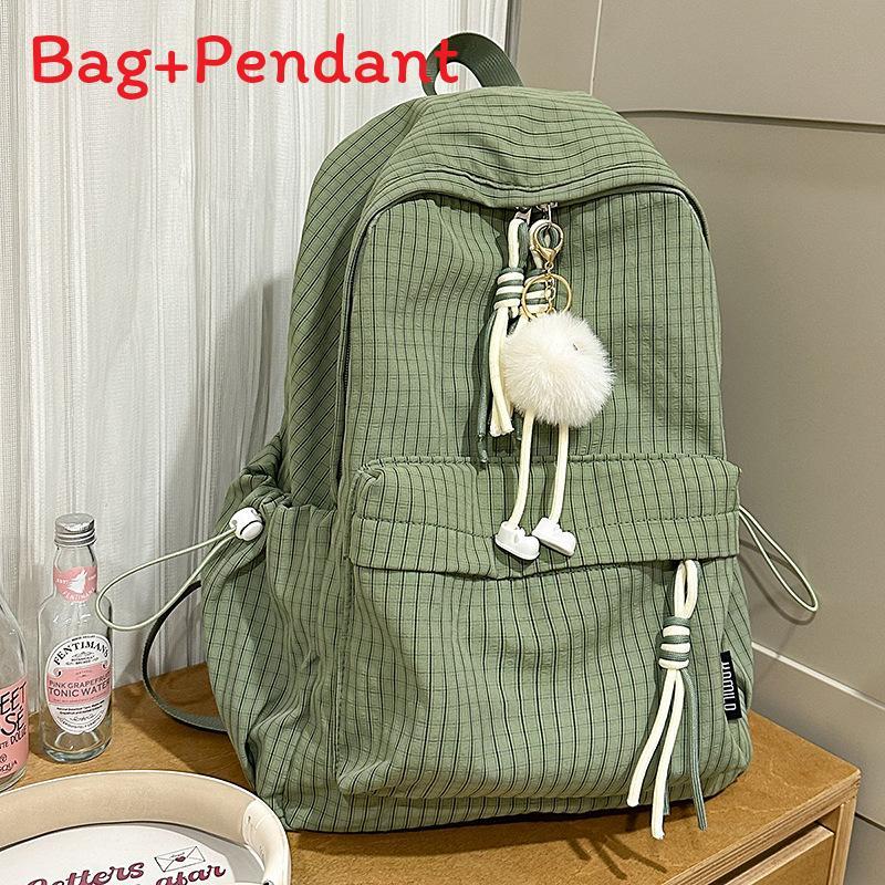 Nylon Student Backpack With Fabric For Casual Travel And School Use
