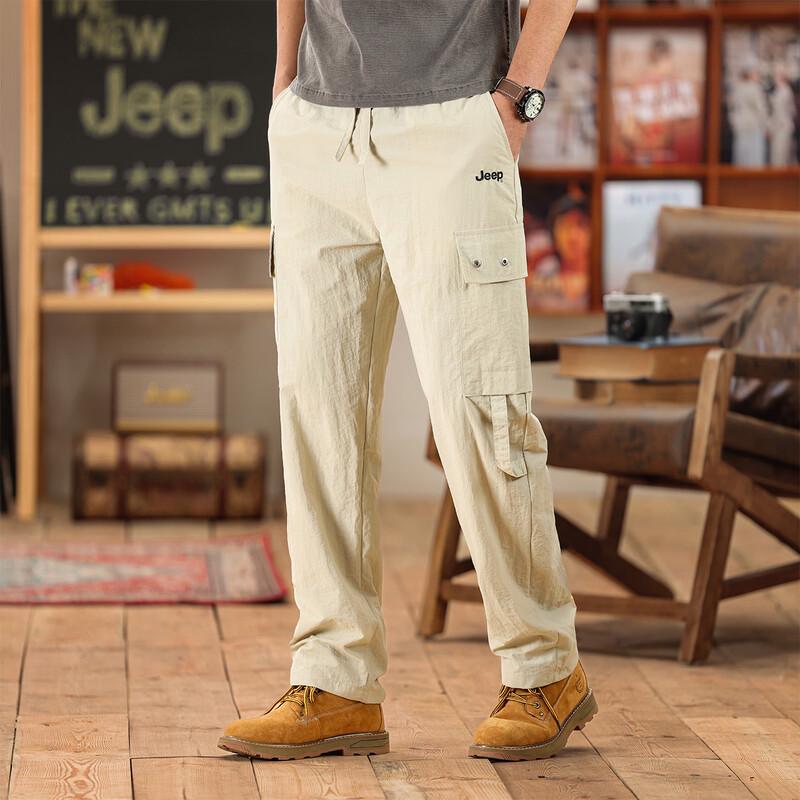 JEEP Men s Fleece Lined Wide Leg Cargo Pants 2XL