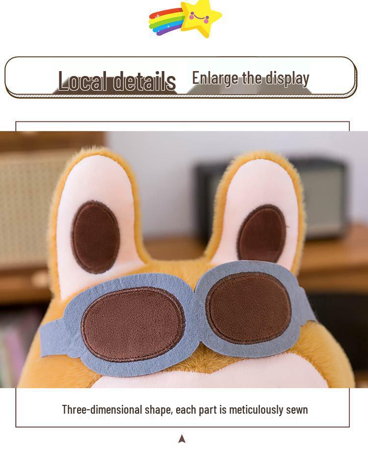 Capybara Pilot Labubu Plush Pillow – Children's Cartoon Companion Gift