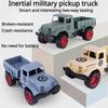 New Large Children's Inertia Military Truck Pickup Truck Big Truck Baby Car Model Toy Children's Birthday Present Puzzle Toys