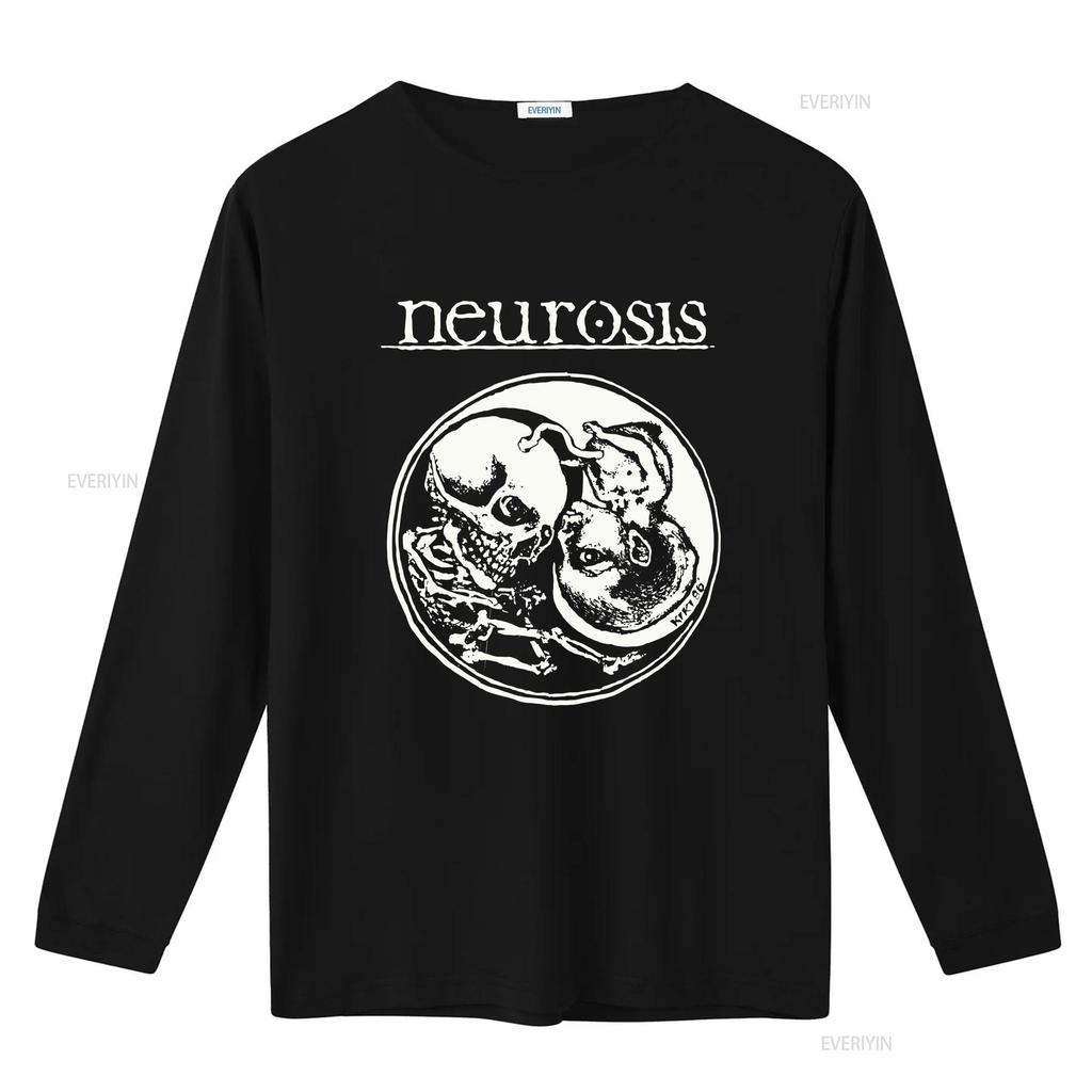 Retro Neurosis Black Cotton All Size S 5XL For Fans T Shirt HD170 Vintage Washed Stylish Unisex Graphic Versatile Streetwear