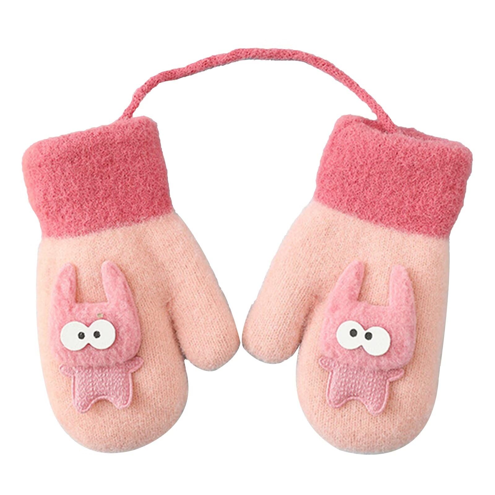 

LEZOOY and Fluffy Perfect for Fall and Cold and Rabbit Design for Girls and Ages One Perfect for Commuting to and Playing in the Snow Kids Baby s розовый