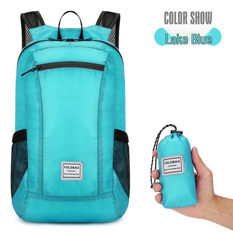 Ultra-light Portable Folding Backpack - Custom Print Logo for Travel, Mountaineering, Leisure & Sports