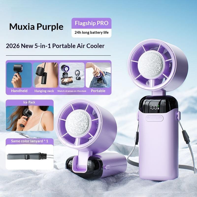 Semiconductor Cooling High Speed Handheld Fan Usb Mini Portable Charging Folding Violent Small Fan
