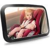 Shynerk Baby Car Mirror, Safety Car Seat Mirror for Rear Facing Infant with Wide Crystal Clear View, Shatterproof, 360° Rotation, Crash Tested and