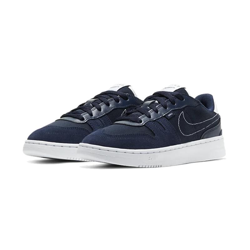 Nike Squash Type Low Top Kids' Skateboarding Shoes Dark Blue Sneakers CJ4119-400