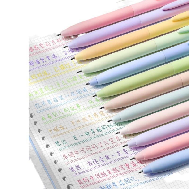 Color Gel Pen 0.5mm ST Gift Tip Ballpoint Pen Writing Tool Color Ink Signing Pen Students Gift Stationery School Supplies Kawai