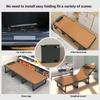 GIANXI Summer Rollaway Bed Outdoor Recliner Cool Pad Adjustable Bed Adult Lightweight Portable Camping Bed Easy Storage Crib