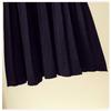 Autumn and Winter High Waisted Knitted Skirt for Women Mid Length Pleated Skirt