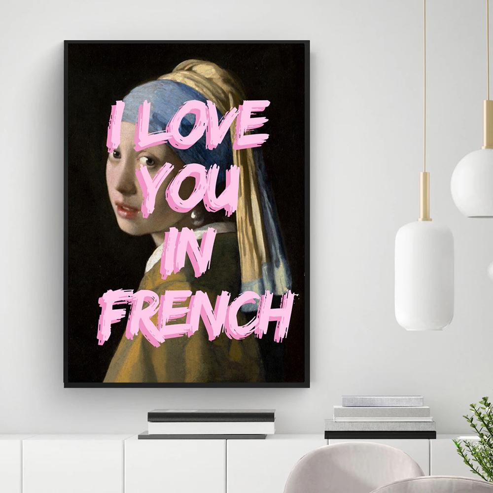 Feminist Changed Art Prints Gift for Her Poster Impression of Motivation Quote Canvas Painting Pink Girls Room Home Decor