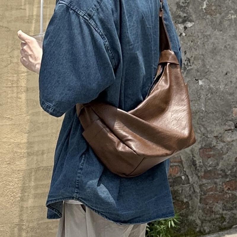 Retro Unisex Dumpling Tote Crossbody Bag