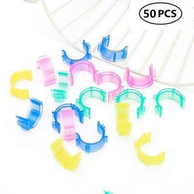 50 Peças Clips para Bobinas de Costura Suporte para Bobinas Prendedores Coloridos Acessório de Ferramenta de Costura Caudas de Linha para Organizar Carretéis de Linha