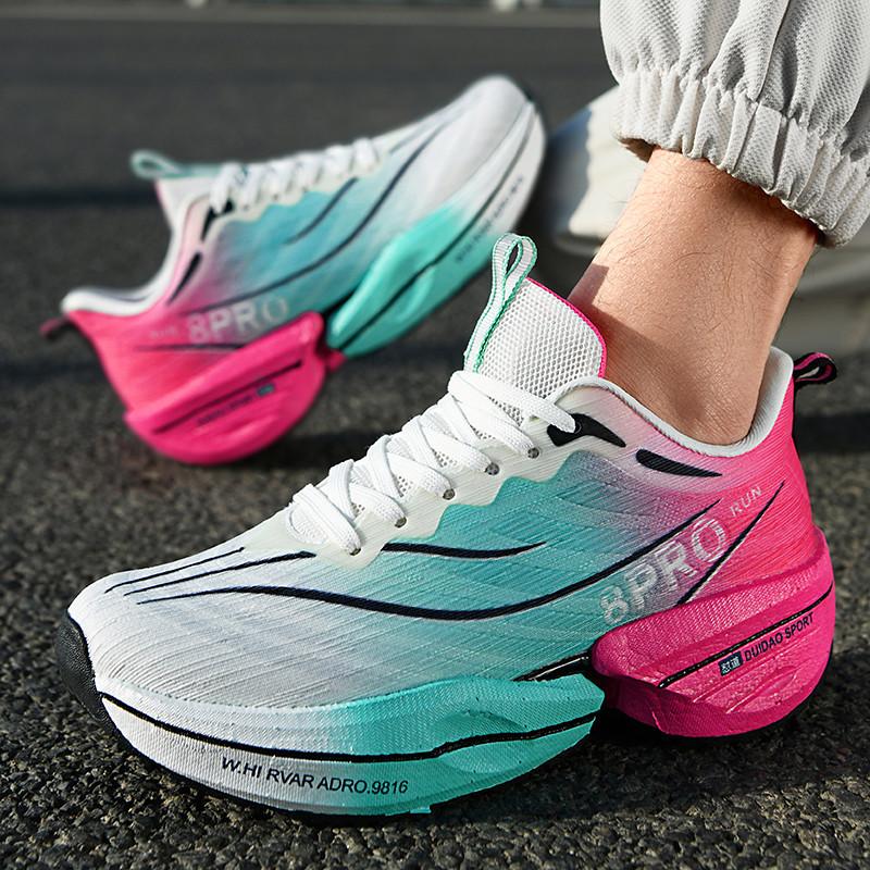 Doppeltes Mesh verdickte Laufschuhe Herren Fischseide Mesh Paar Körpertest Sportschuhe leichtgewichtige Dämpfung Laufschuhe