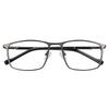 Men'S Business Glasses Frame Plain Face Metal Box Advanced Myopia Flat Light Glasses Frame