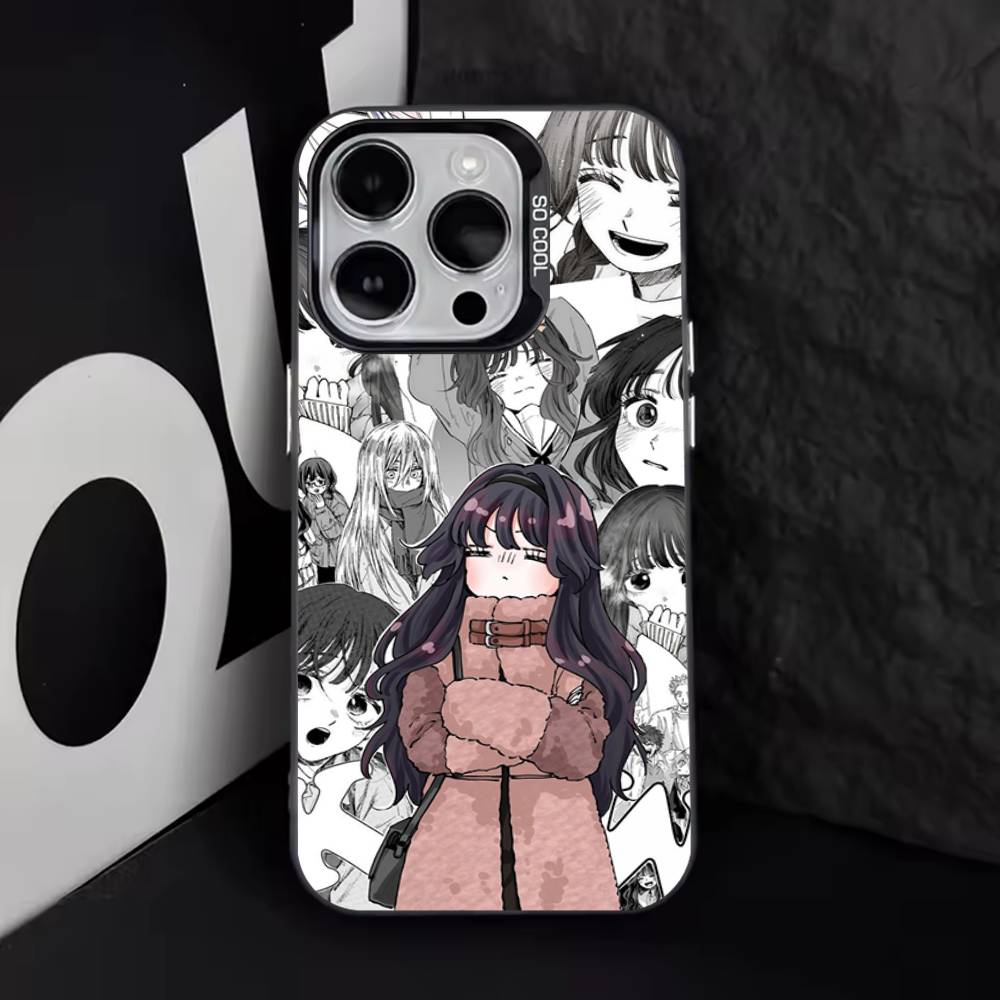 Süße K-Kaoruko-Waguri Handyhülle Für iPhone 17,16,15,14,13,12,11,Pro,XS,Max,Plus,Mini,SE4,E IMD Mattschwarz