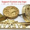 Leather Wood LOGO Customized Brass Iron Heating Stamping Embosser Stamp Custom Cake Hamburger Wedding Party Private LOGO DIY