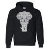 Elephant Tribal Mandala Boho Unisex Hoodie Zoo Animal Lover Gift Pullover