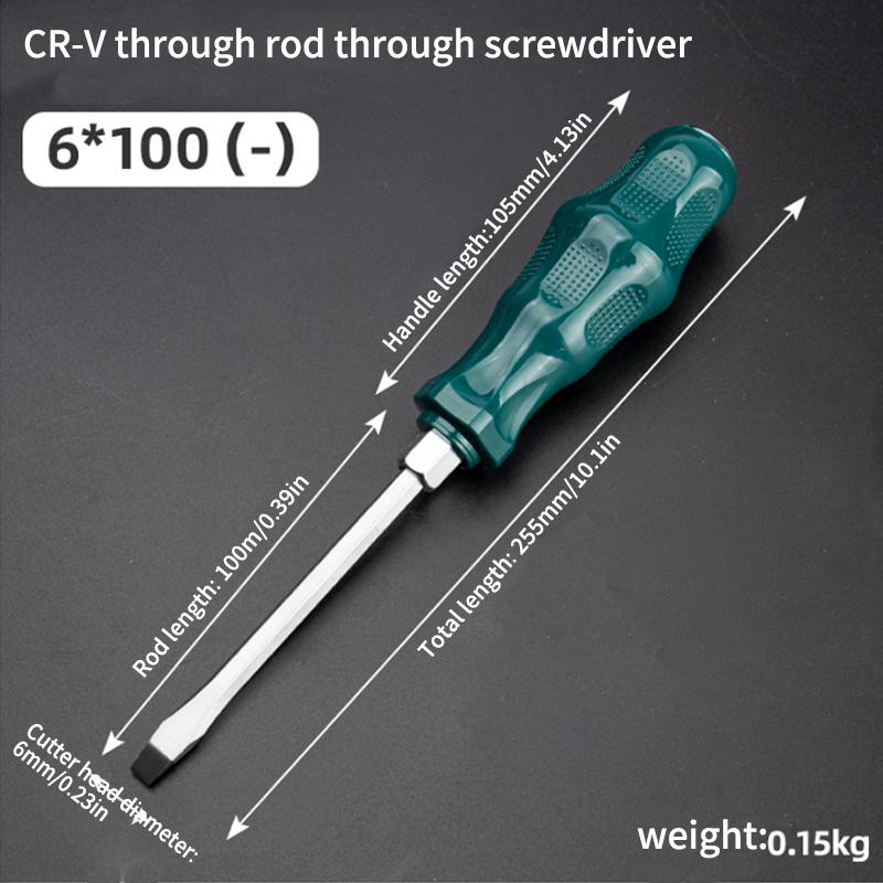 Super Hard High Manganese Steel Impact Screwdriver - Extended Heavy-Duty Bit for Auto & Woodworking Repairs