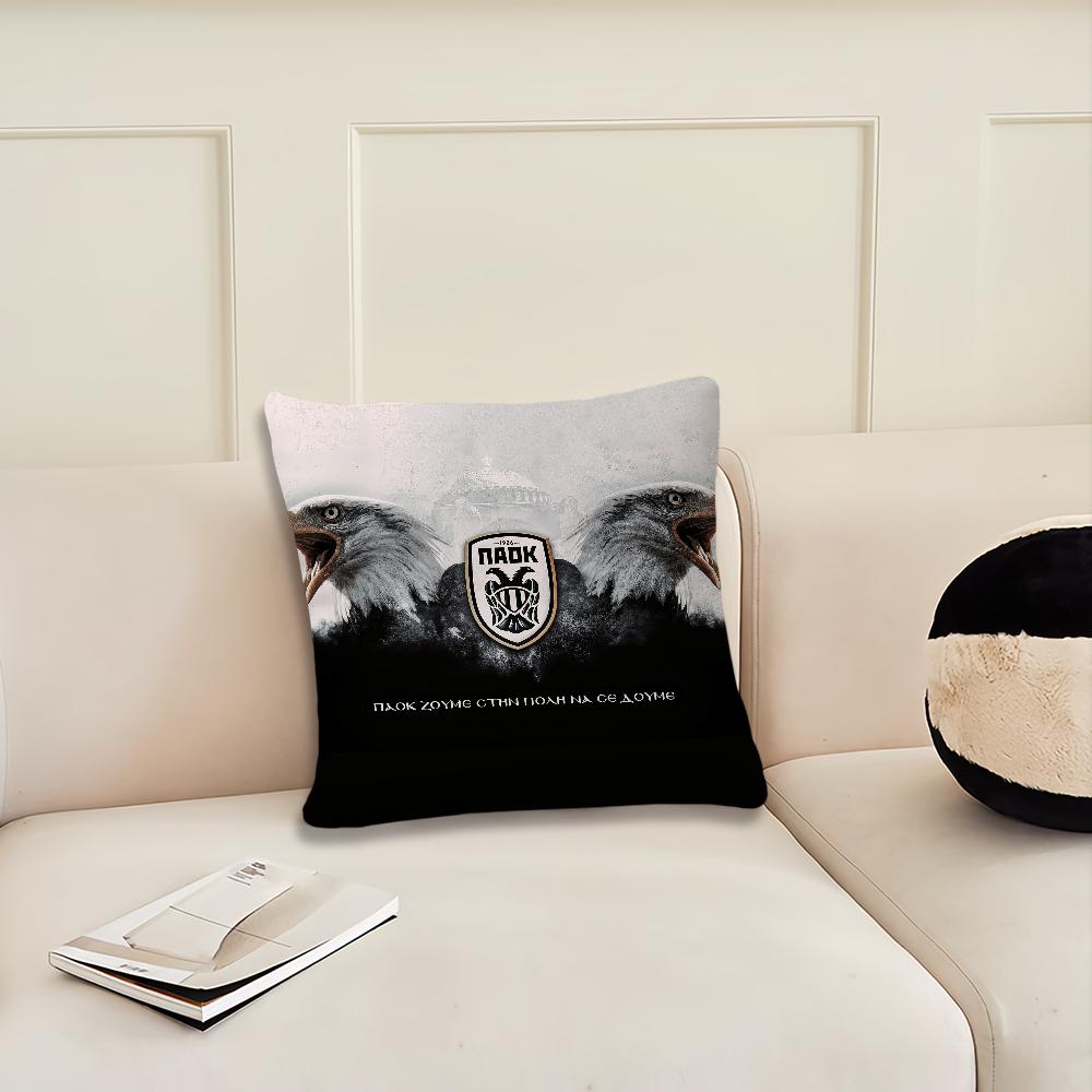 Piłka nożna T-Saloniki P-Paok Poszewka na poduszkę Pokój dzienny Wezgłowie Biuro Poduszka Sypialnia Poduszka Sofa Poduszka na drzemkę