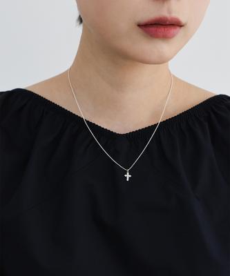 Febor Cross Necklace_Silver