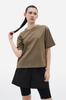 Jaa [Jaah] Cotton Color Block Short Sleeve T-Shirt_Beige