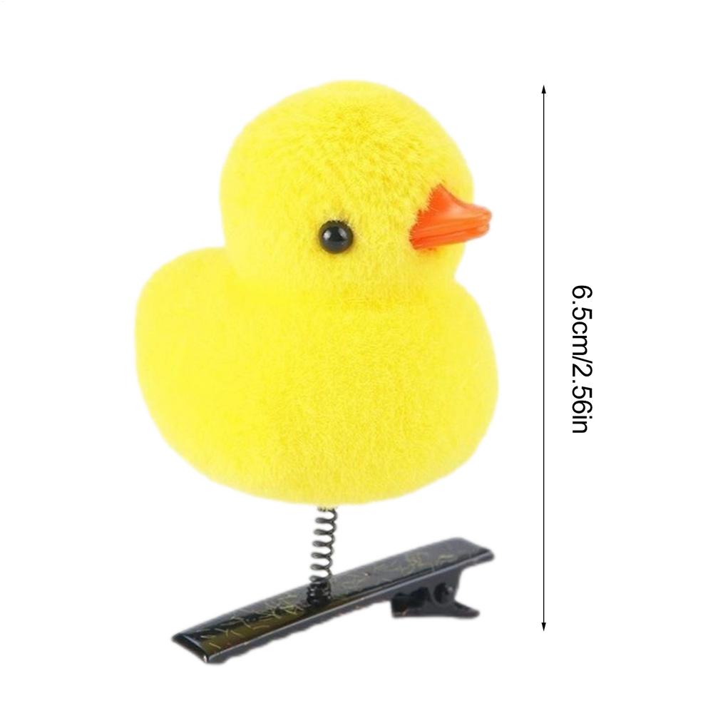 

10 шт./лот Мультяшные Забавные и Милые Детские 3D Заколки для Волос Маленький Желтый Утенок Модные DIY Аксессуары Клипсы Подарки для Вечеринки