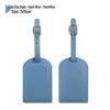 PU Leather Luggage Tag & Anti-lost Boarding Pass Holder with Logo