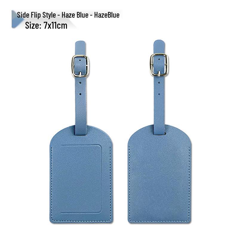 PU Leather Luggage Tag & Anti-lost Boarding Pass Holder with Logo