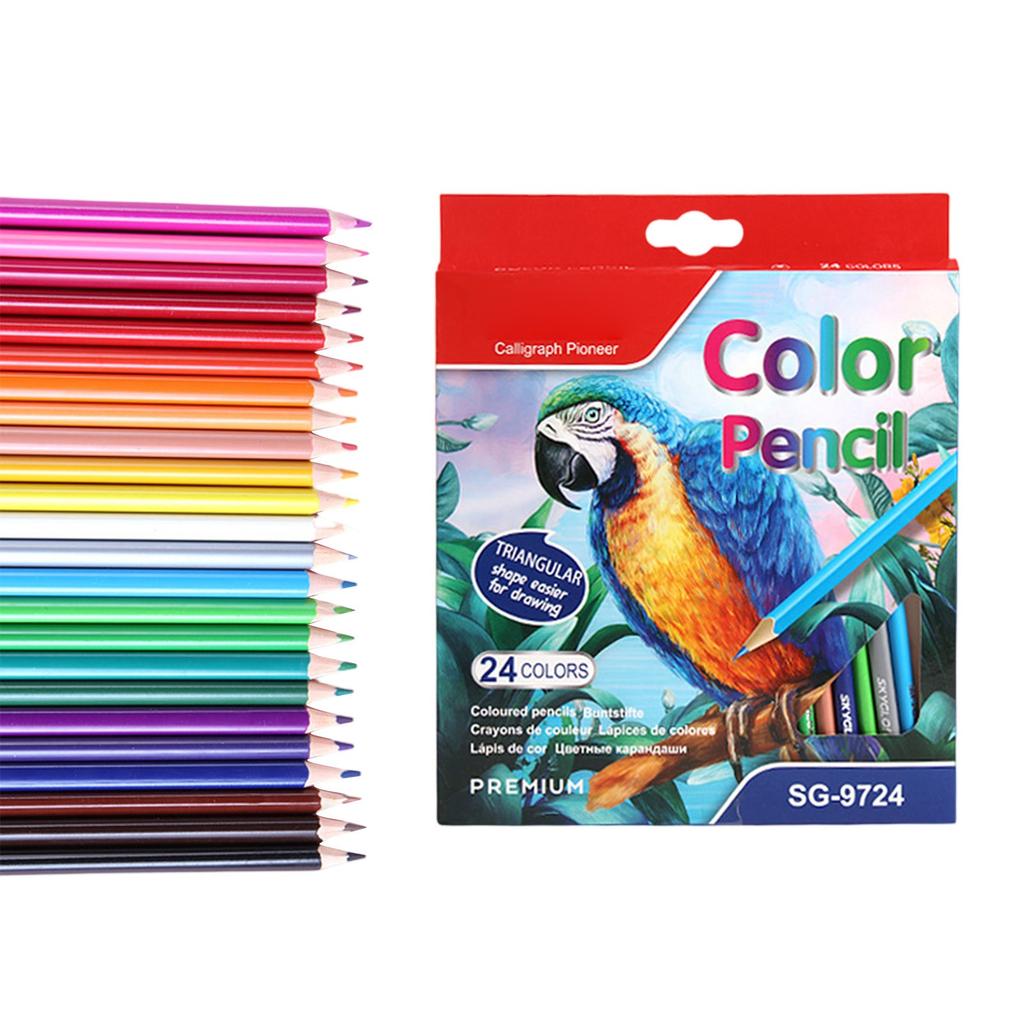Coloured Pencil Set, High Quality Art Drawing Pencils, Available In 12/18/36/24/48 Colours