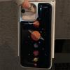 Space Planet Is Suitable for Apple iPhone16/17Pro Mobile Phone Case 14 Water Condensation 13 Personality 12 Large Holes 15 Niche
